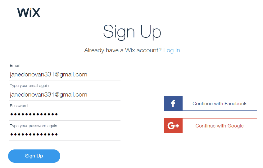 <p>Fill in the form field with your email and password > Click login or sign-up using your Facebook or Google+ account by clicking on the Facebook or Google+ buttons on the right > follow the prompts.</p>