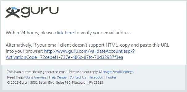 <p>If signing up using the form with the your email address, verify your email address by following checking the email sent to you inbox and following the verification process.</p>