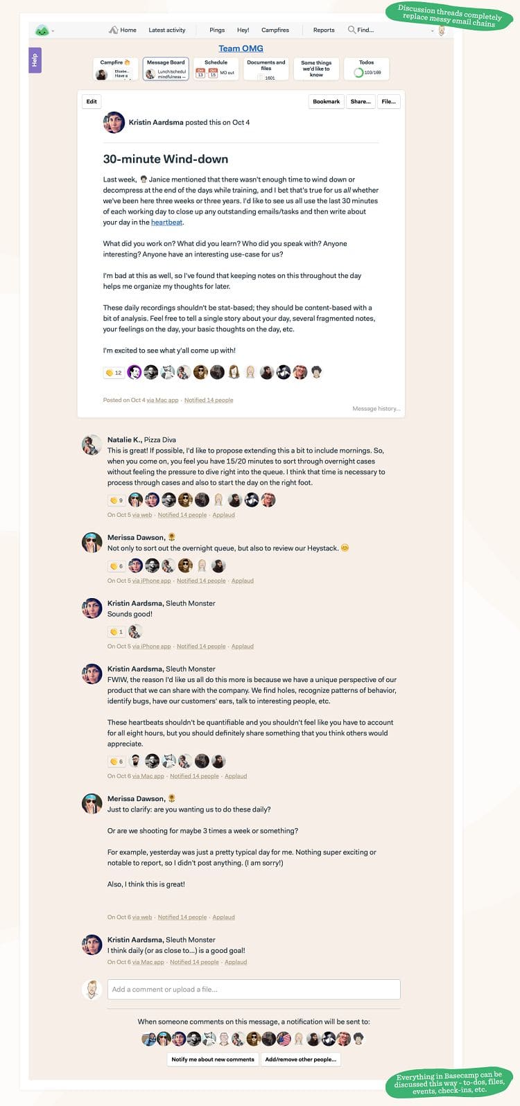 Basecamp - Archive Discussion