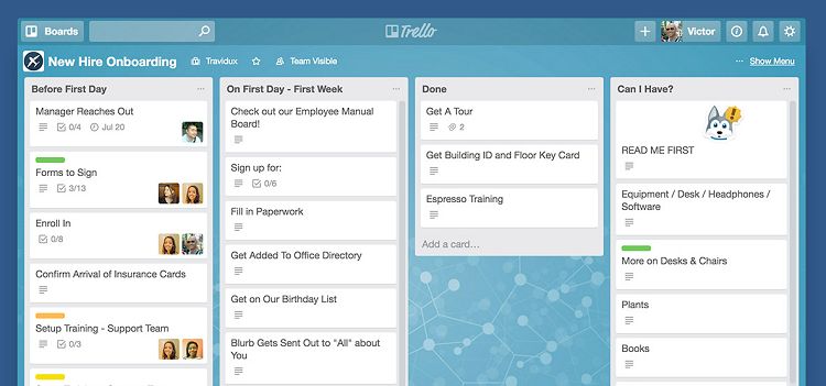 Trello - Project Boards and Cards