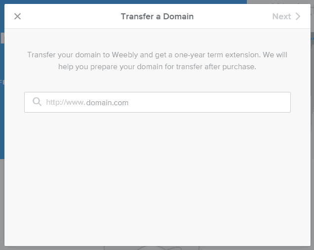 <p>To transfer a domain, click Transfer Domain > enter the domain > follow the prompts.</p>