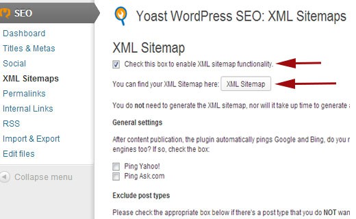 <p>Build and submit a sitemap, an XML file that lists all of your content for search engines. WordPress has plugins that function to create and submit your sitemap to search engines.</p>