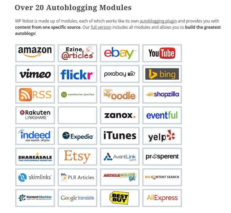 WP Robot 5 - Autoblogging