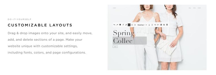 Squarespace - Customizable Layouts