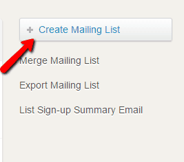 <p>Click Create Mailing Lists.</p>