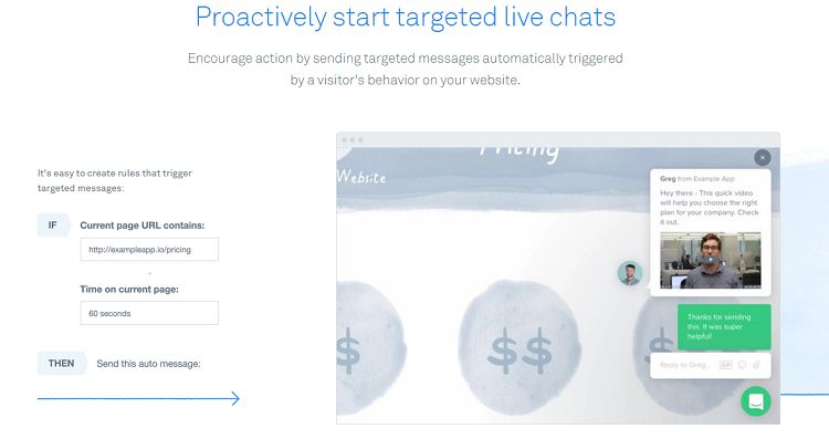 Intercom - Targeted Live Chats