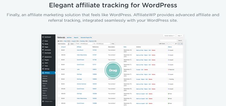 AffiliateWP - Affiliate Marketing