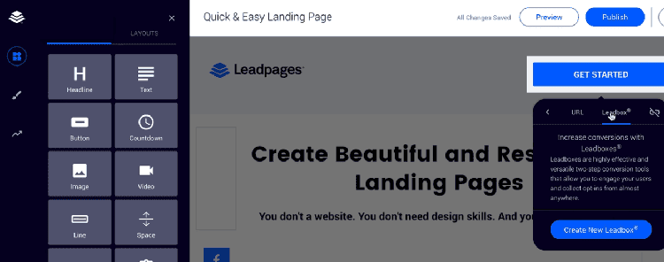 <p>Click on your template's call to action and then the link icon. Most link to Leadbox, click View/Edit.</p>