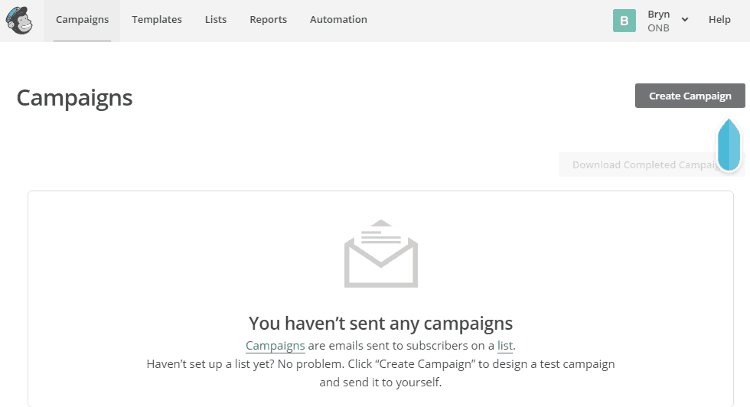 <p>From the dashboard, go to Campaigns and click Create Campaign.</p>