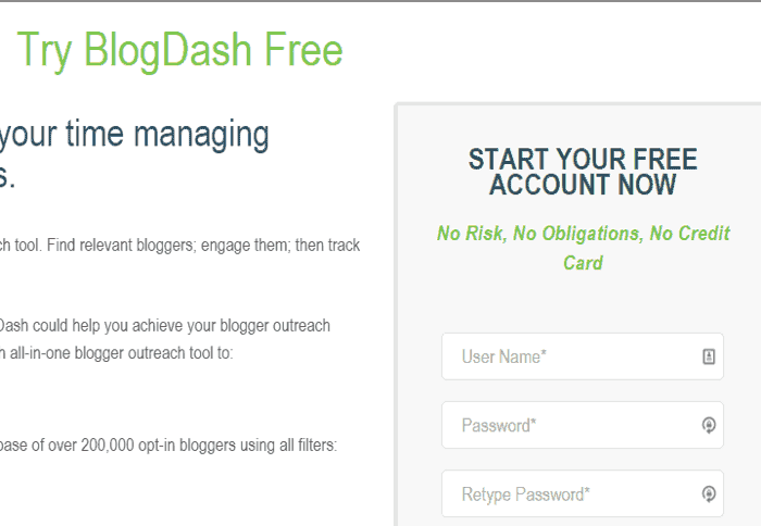 <p>Create and set up your account at <a href="http://www.blogdash.com">http://www.blogdash.com</a>.</p>