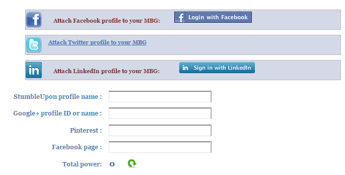<p>Enter all of your social media profile names.</p>