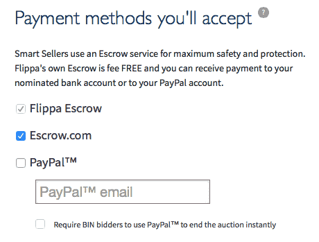 <p>Get an Escrow agent of your own or make use of Flippa's Escrow agent to handle payment.</p>