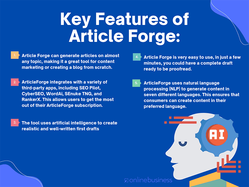 Key Features of Article Forge