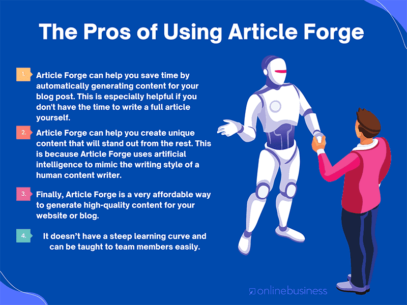 Pros of Article Forge