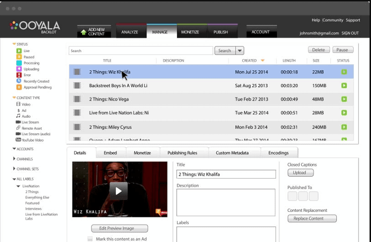 <p>To find all your videos and labels, click Manage > Click on a label to find all of the videos you've made that correspond to the specific label.</p>