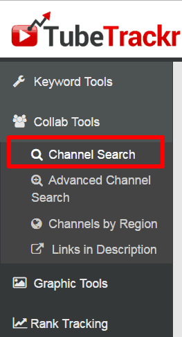 <p>To find videos relating to your niche, click Collab Tools, > Click Channel Search > enter keywords.</p>